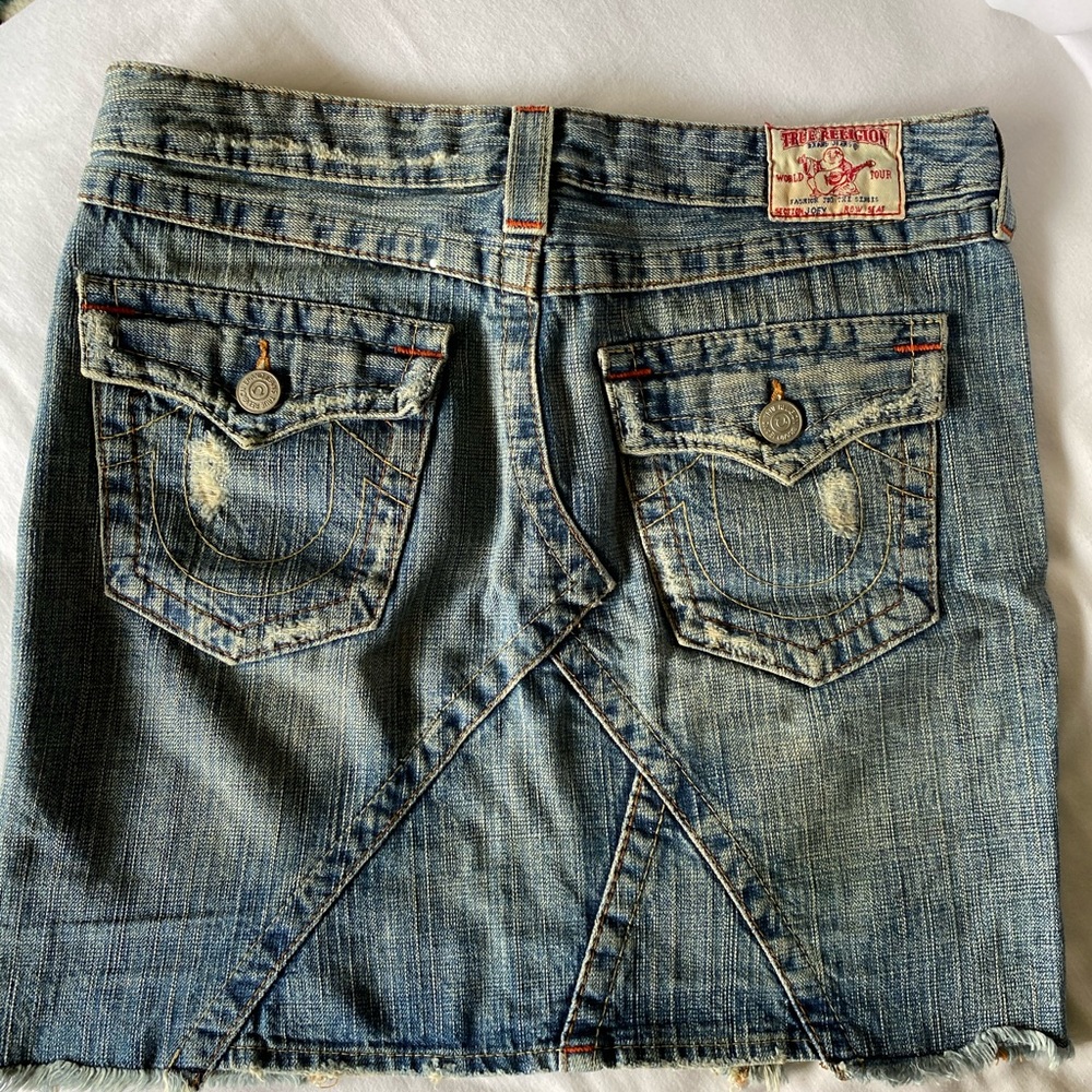 TRUE RELIGION vintage mini skirt